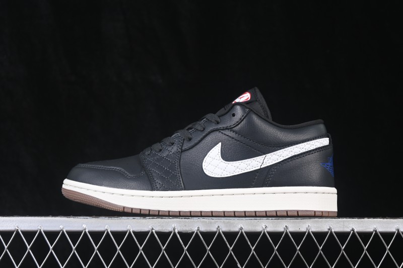 Nike Air Jordan 1 Low Retro Basketball Shoes with Classic Black and White Colorway - IO2047-001