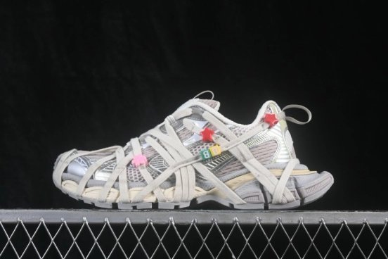 Balenciaga 3XL Extreme Laces Running Shoes with Adaptive Fit System - W3XBD9188