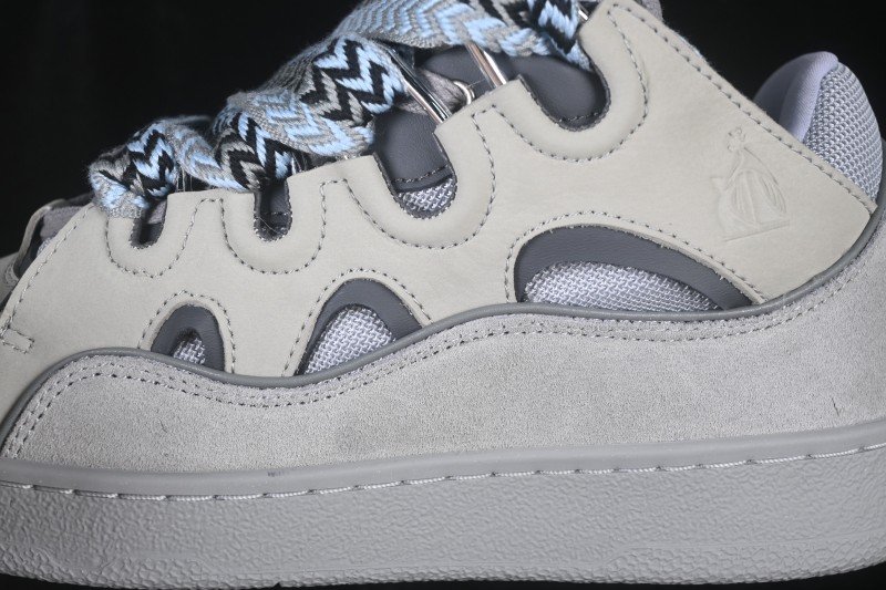 Lanvin Two-Tone Lace-Up Low-Top Casual Lifestyle Sneakers - AJE5