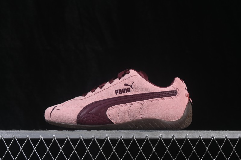 Puma Speedcat Low-Top Lifestyle Racing Sneakers with Leather Upper - 408177-01