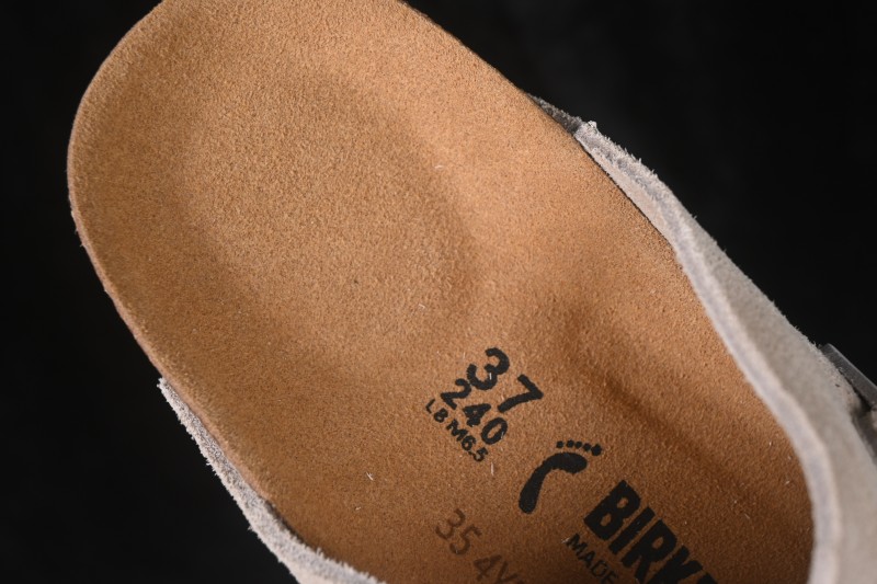 Birkenstock Suede Shearling Sandals with Cork Latex Footbed and EVA Outsole - 1015572