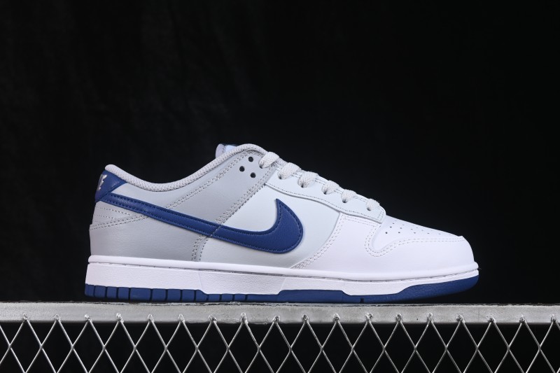 Nike SB Dunk Low White Grey Blue Low-Top Casual Skate Shoes - HF5441-118