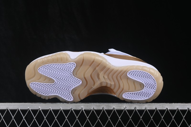 Nike Air Jordan 11 Low Metallic Gold Basketball Shoes - AH7860-102