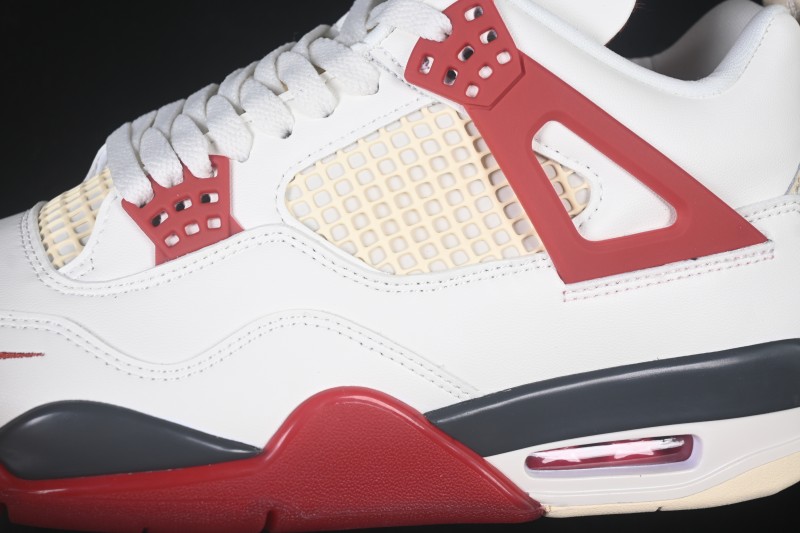 Air Jordan 4 Retro Nigel Sylvester Brick After Brick White Red - IQ8055-100