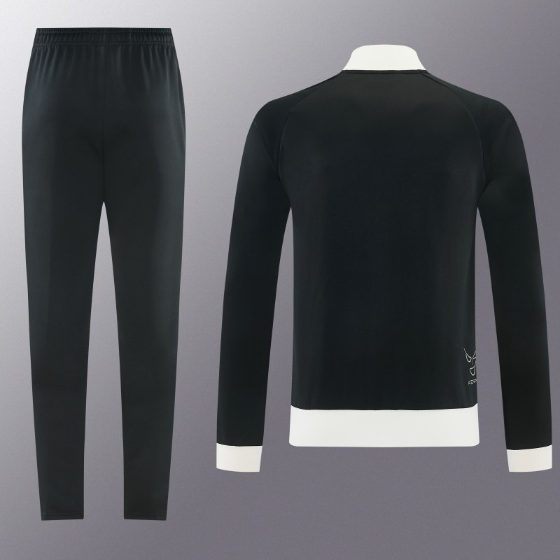 26/27 Juventus  Black Full Zipper Jacket Tracksuit + Long Pants