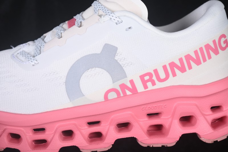 On Cloudmonster 3 Comfort Anti-Slip Wear-Resistant Cushioned Running Shoes - 3WG10035084 Ivory Camellia