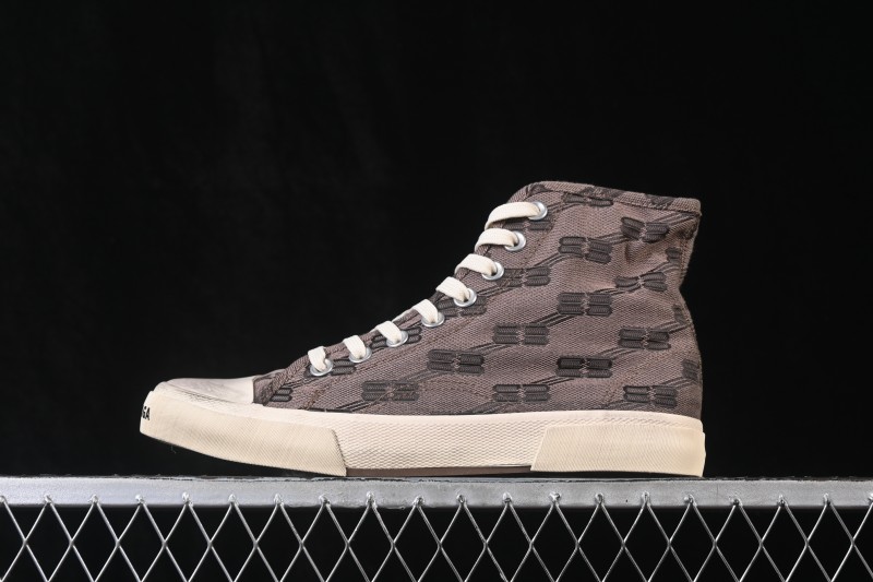 Balenciaga Paris Low Top Distressed Lace-Up Fashion Sneakers - W1RH50216