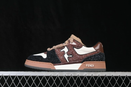 Fendi Match Round Toe Thick Sole Low Top Casual Sneakers - AHH2F1FHS