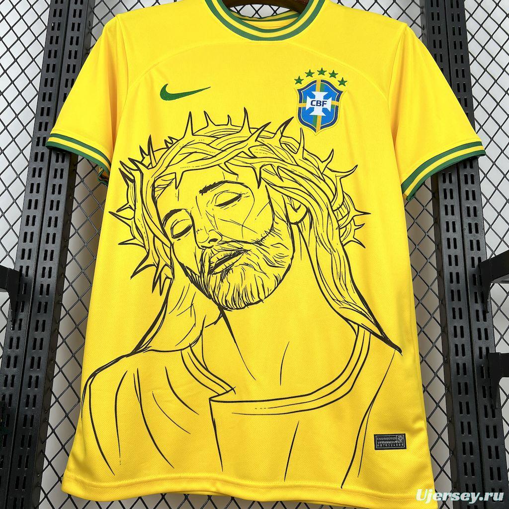 202022 Mens Brazil X CRISTO Special Edition Jersey