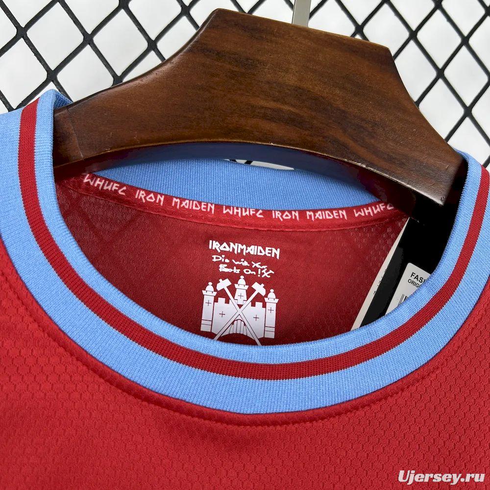 2025/26 Mens West Ham United X Iron Maiden 50th Anniversary Jersey