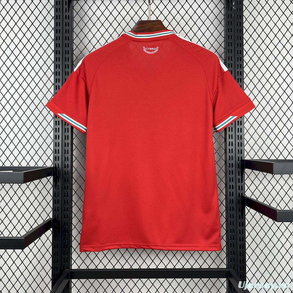 2026 Mens Wales World Cup Home Jersey