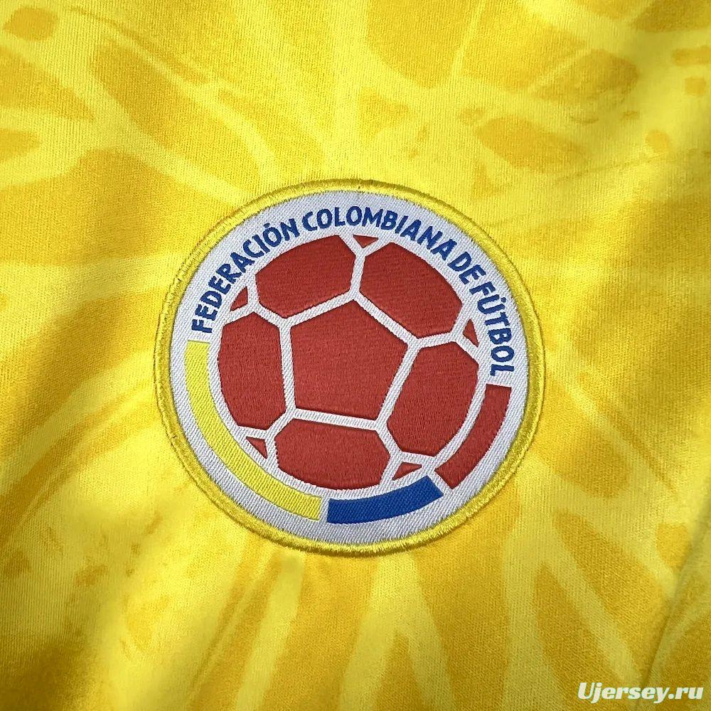 2026 Mens Colombia World Cup Home Long Sleeve Jersey