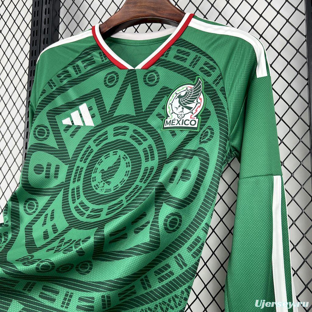 2026 Mens Mexico World Cup Home Long Sleeve Jersey