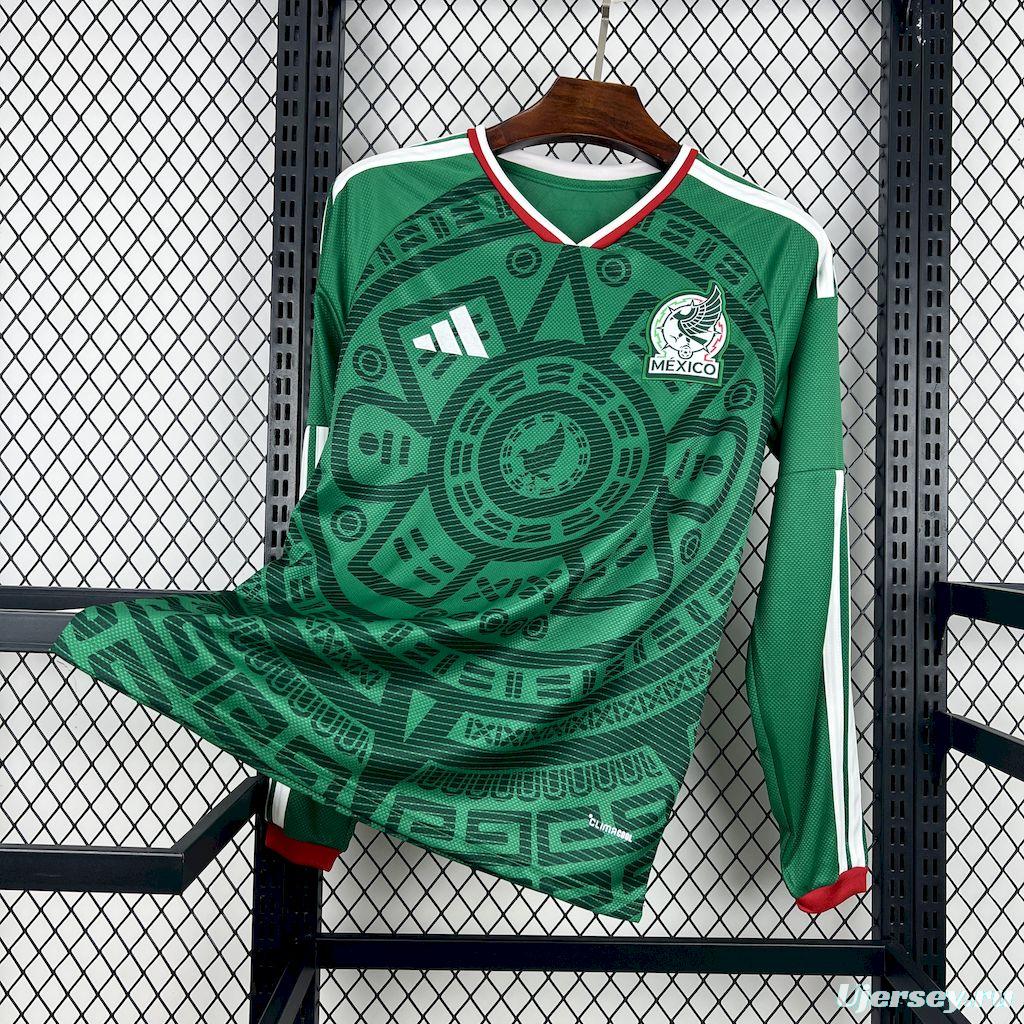 2026 Mens Mexico World Cup Home Long Sleeve Jersey