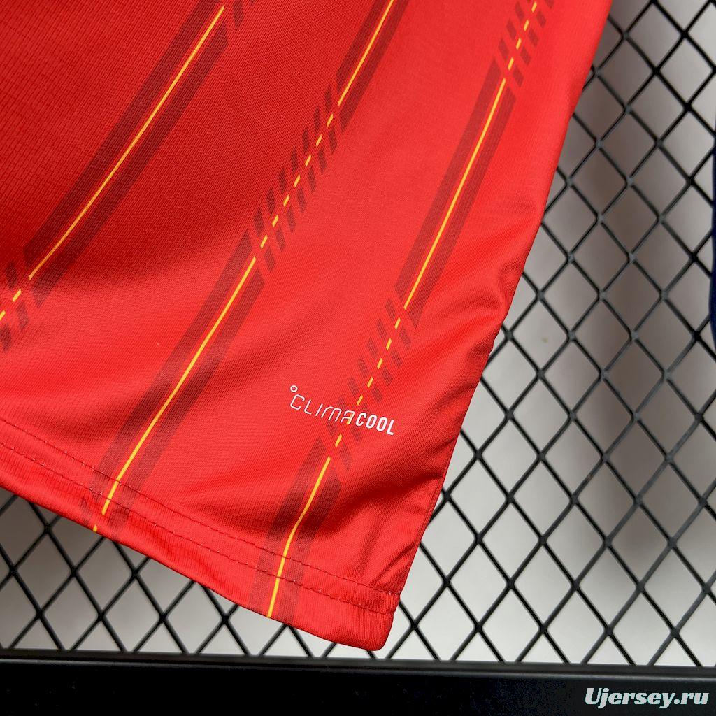 2026 Mens Spain World Cup Home Long Sleeve Jersey España