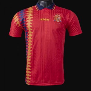 Retro 1994 Spain Home Soccer Jersey