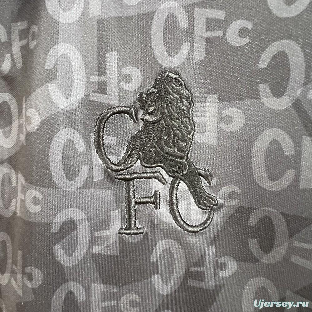 Retro Chelsea 1990 Black Special Black Out Jersey
