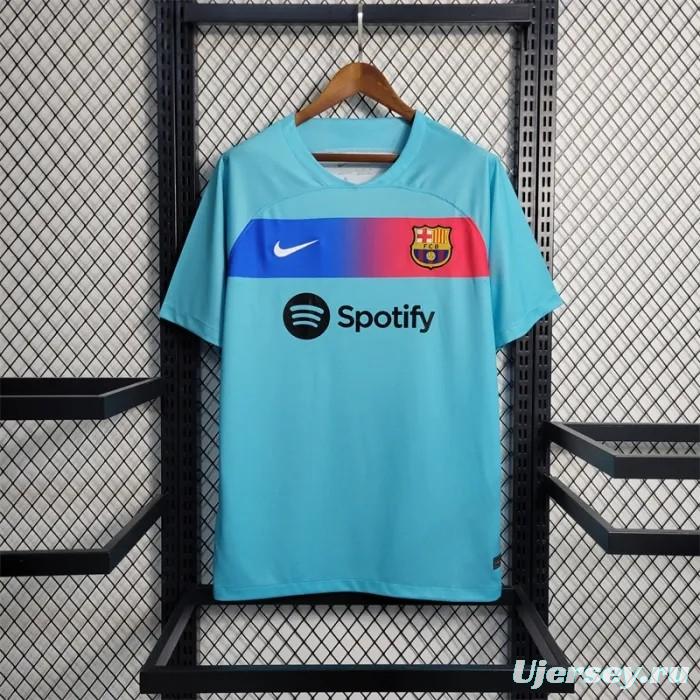 23/24 Barcelona Away Blue Jersey