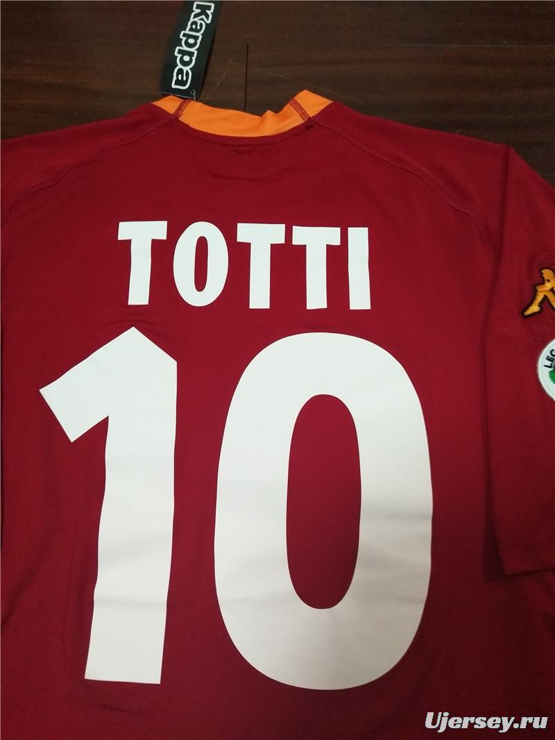 Retro 00/01 AS Roma Home Jersey