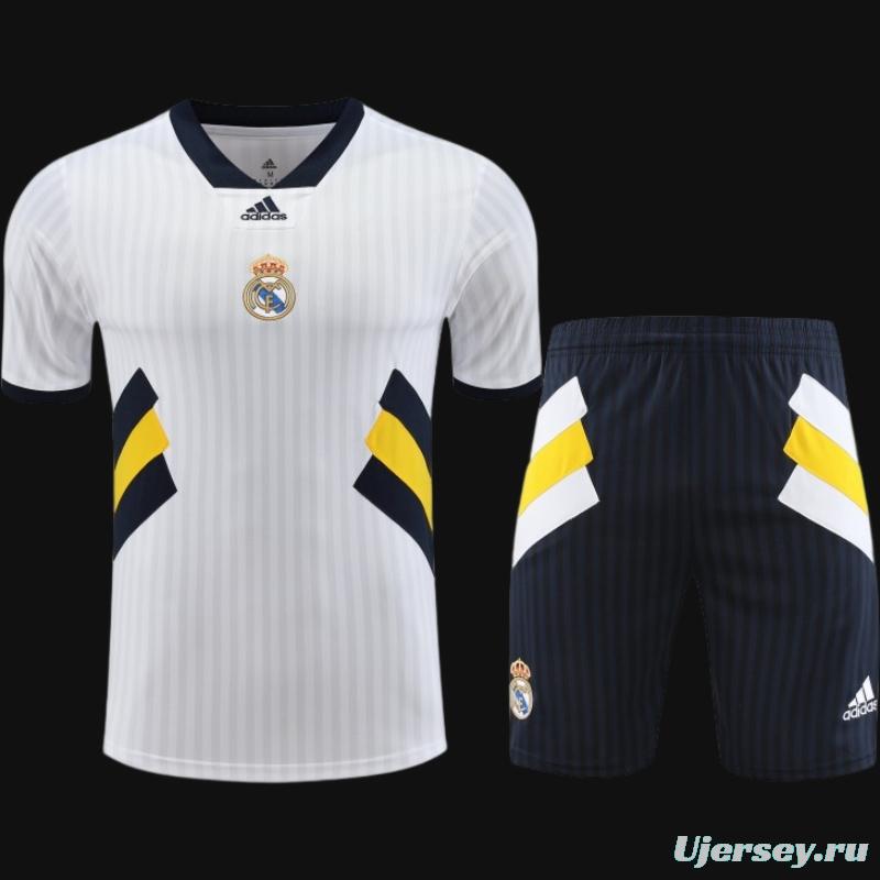 23-24 Real Madrid Remake Icon White Short Sleeve Jersey+Shorts