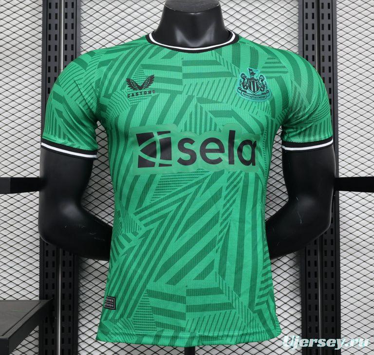 Player Version 23/24 Newcastle United Away Green Jersey