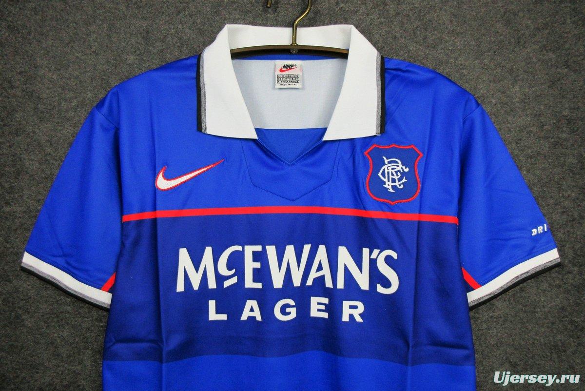 Retro 97/99 Glasgow Rangers Home Jersey