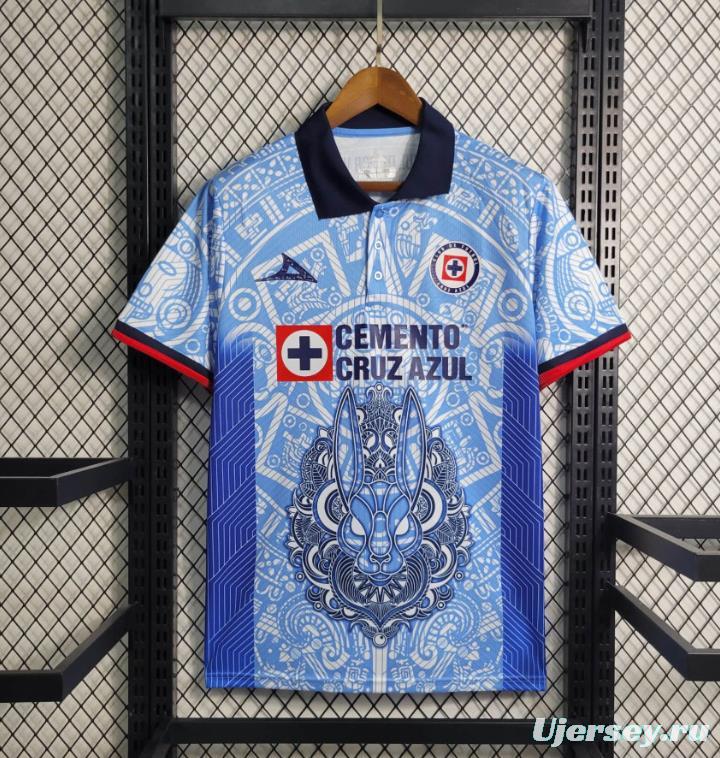 23/24 Cruz Azul Sky Blue Day of the Dead Special Jersey