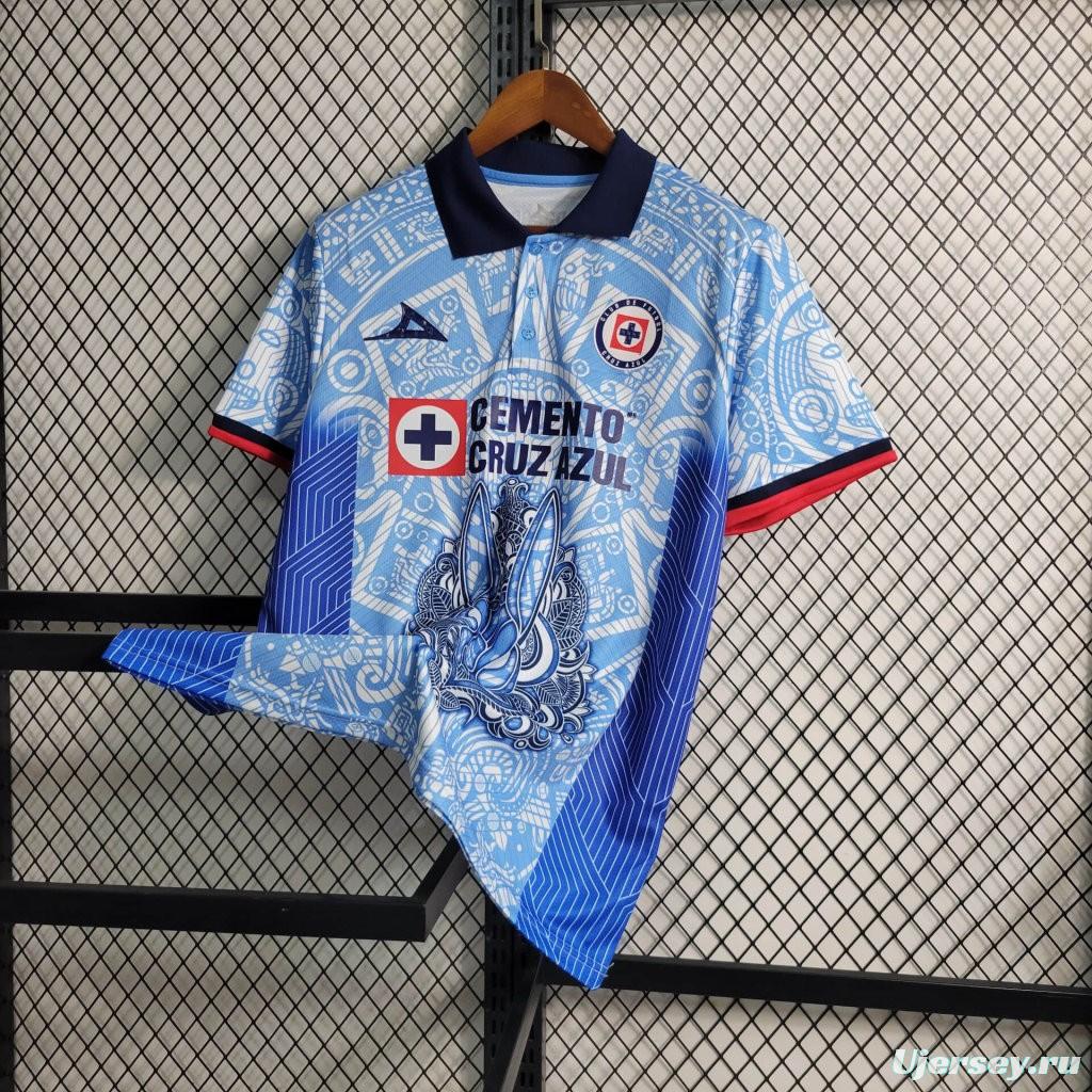 23/24 Cruz Azul Sky Blue Day of the Dead Special Jersey