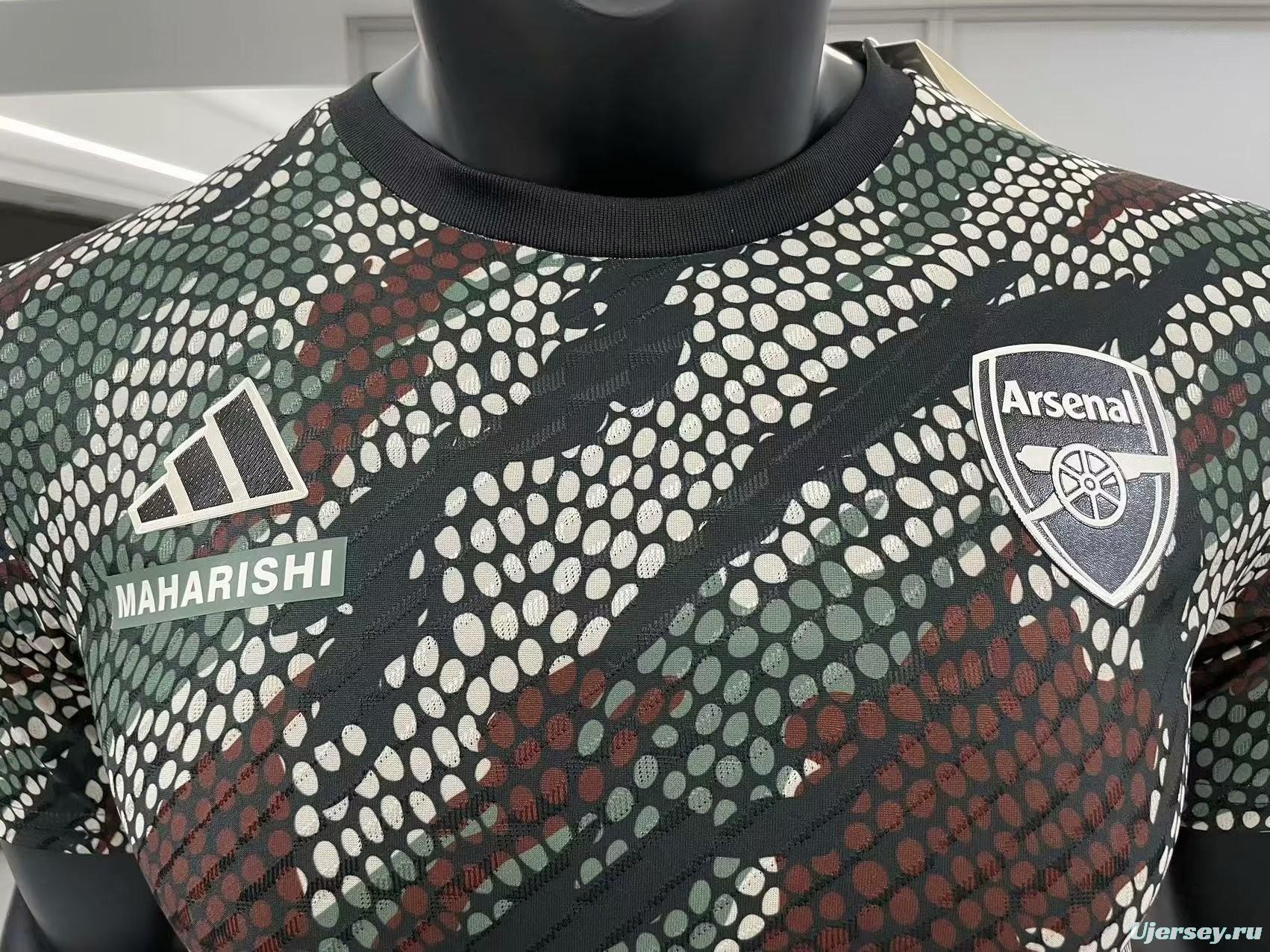 Player Version 23/24 Adidas x Maharishi Arsenal Pre-match Jersey