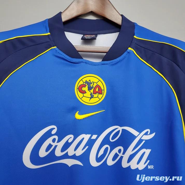 Retro 01/02 Club America Away Blue Jersey