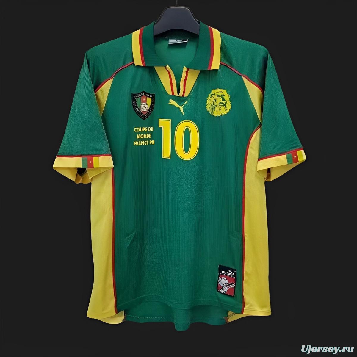 Retro 1998 Cameroon Home Jersey
