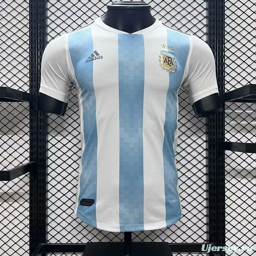 Player Version 2018 Argentina Home Jersey