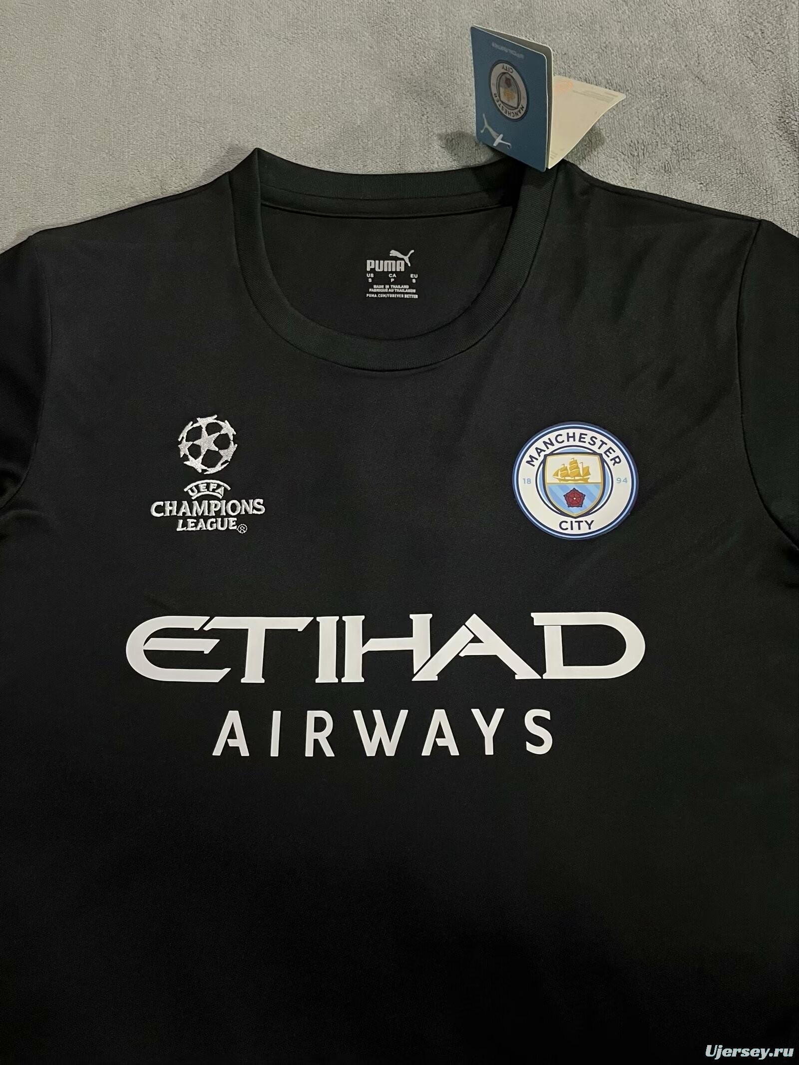 23/24 Manchester City Black Champion League Jersey