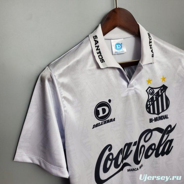 Retro 93/94 Santos Home Jersey