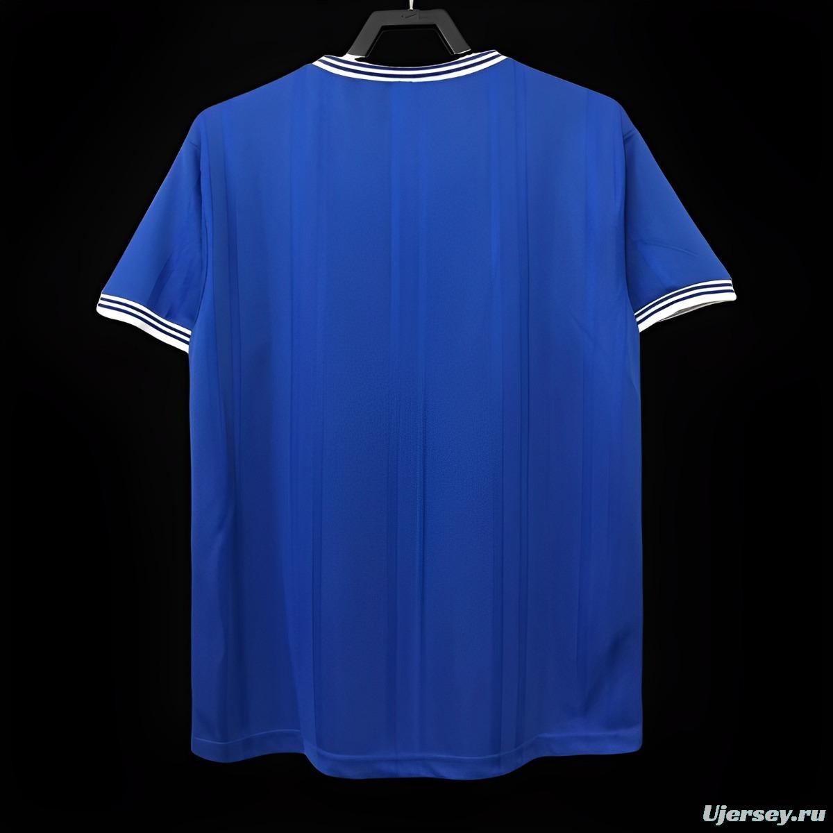 Retro 85/86 Everton Home Soccer Jersey