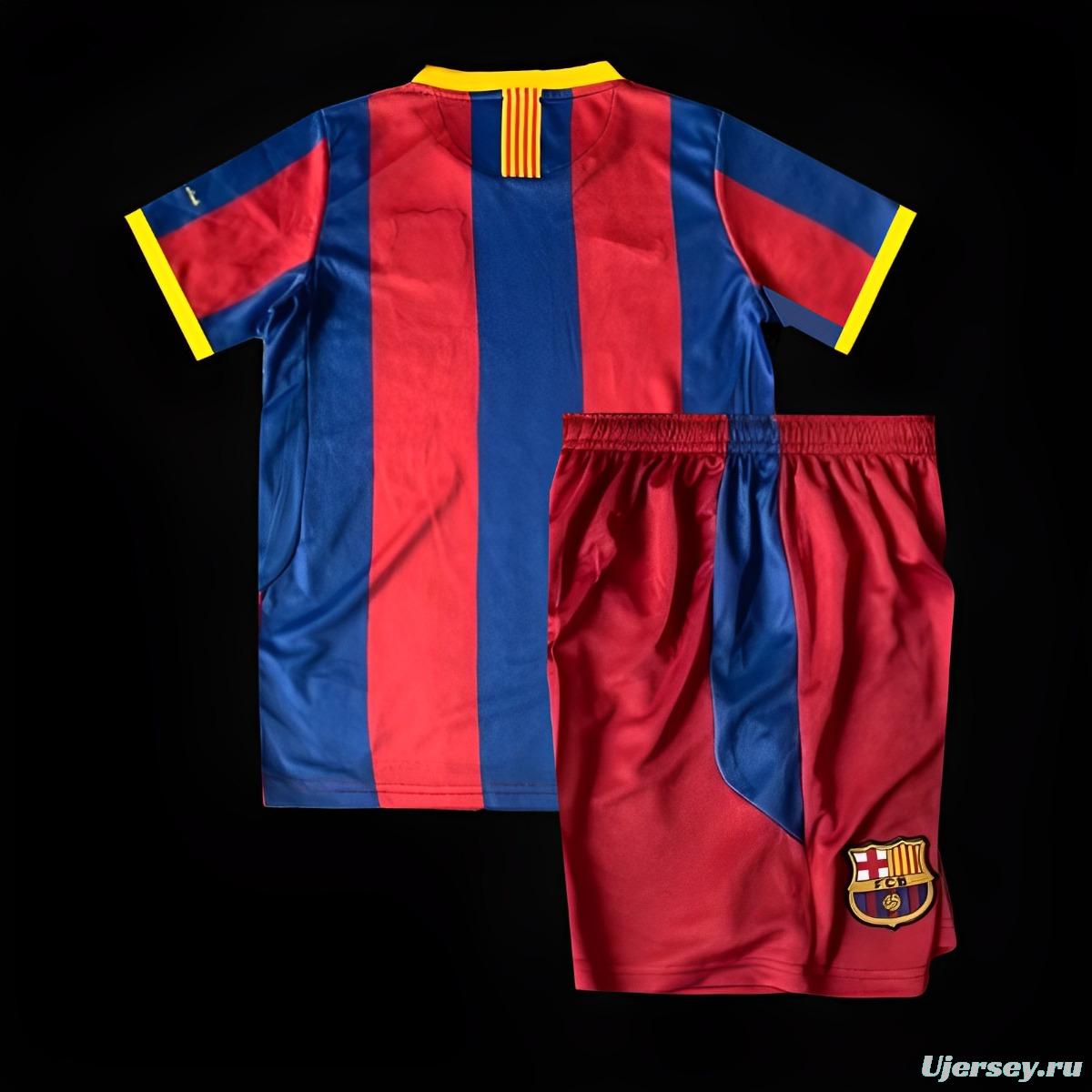 Retro Kids 10/11 Barcelona Home Jersey