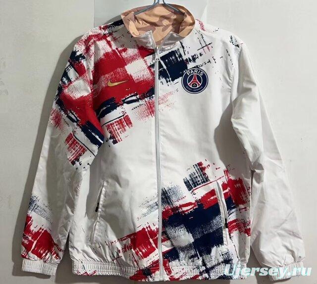 23/24 PSG White/Brown Reversible Full Zipper Jacket