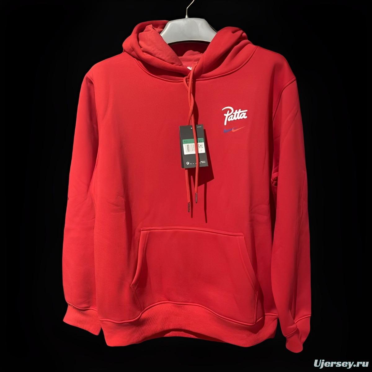 23/24 Barcelona x Patta Red Hoodie