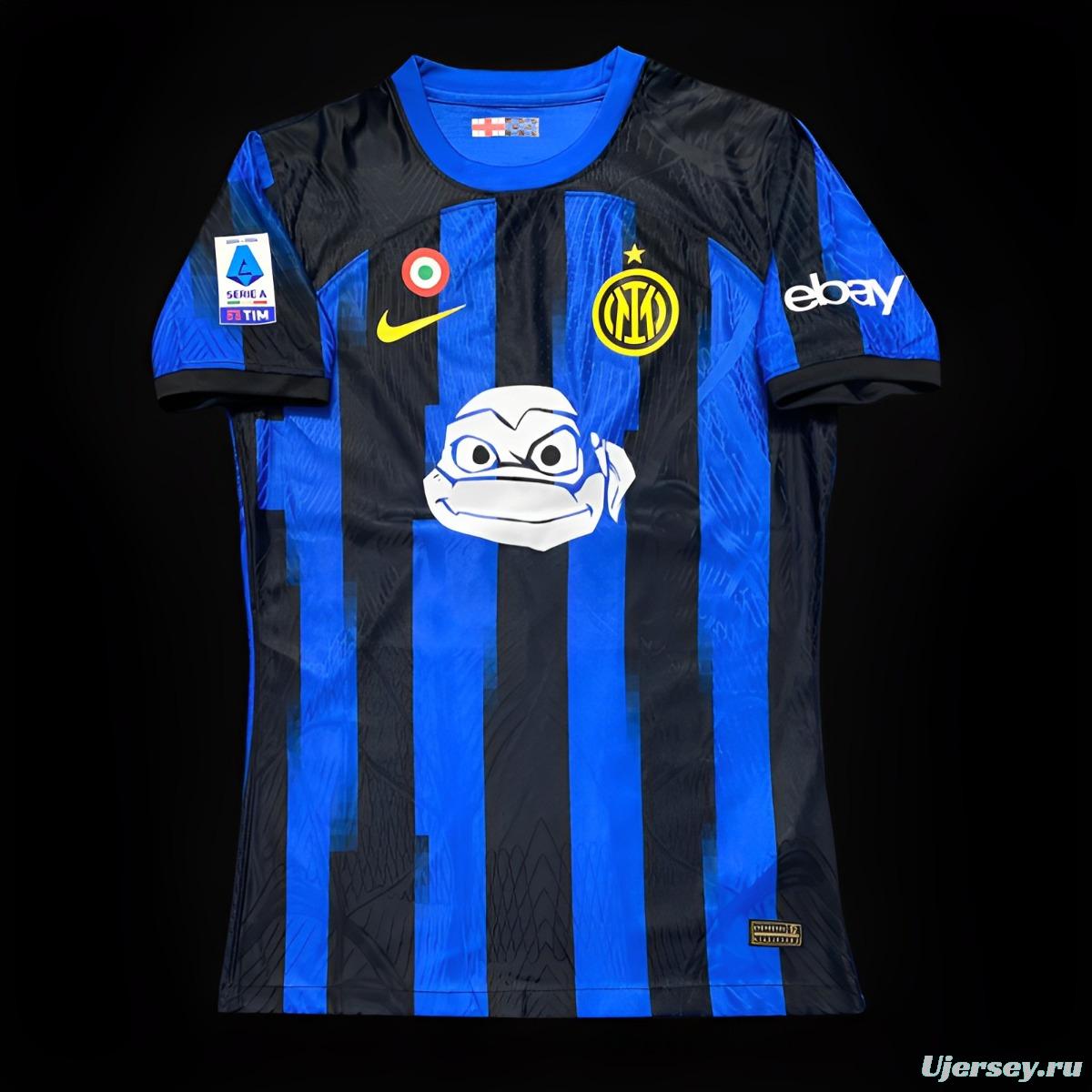 Player Version 23/24 Inter Milan Ninja Turtles Home Jersey