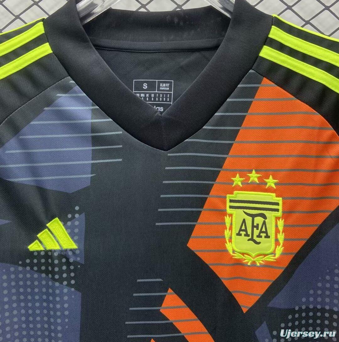 2024 Argentina Black Goalkeeper Jersey