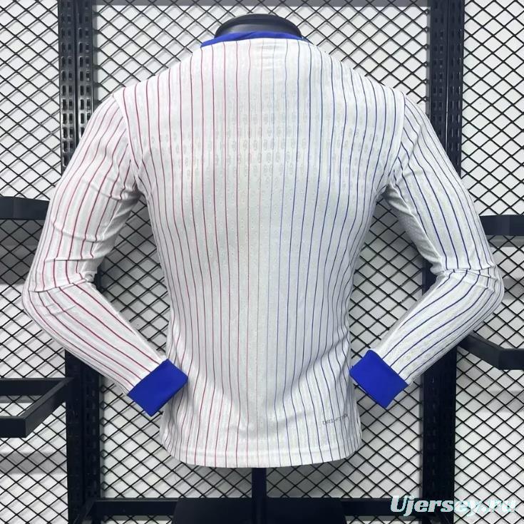 Player Version 2024 France Away Long Sleeve Jersey