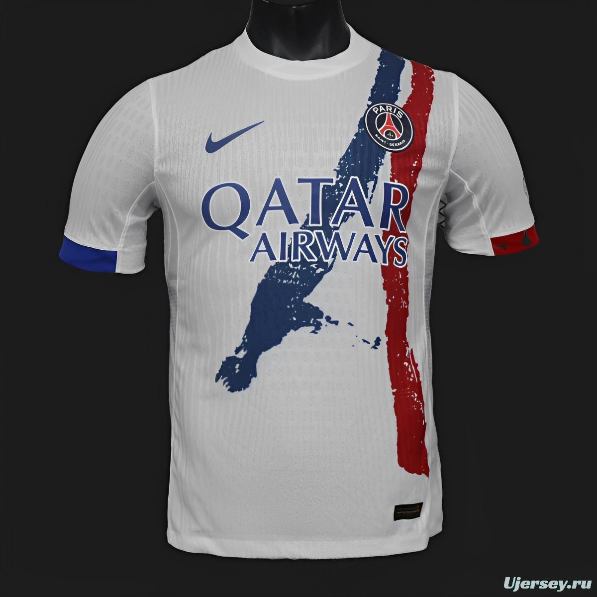 Player Version 24/25 PSG Away White Jersey