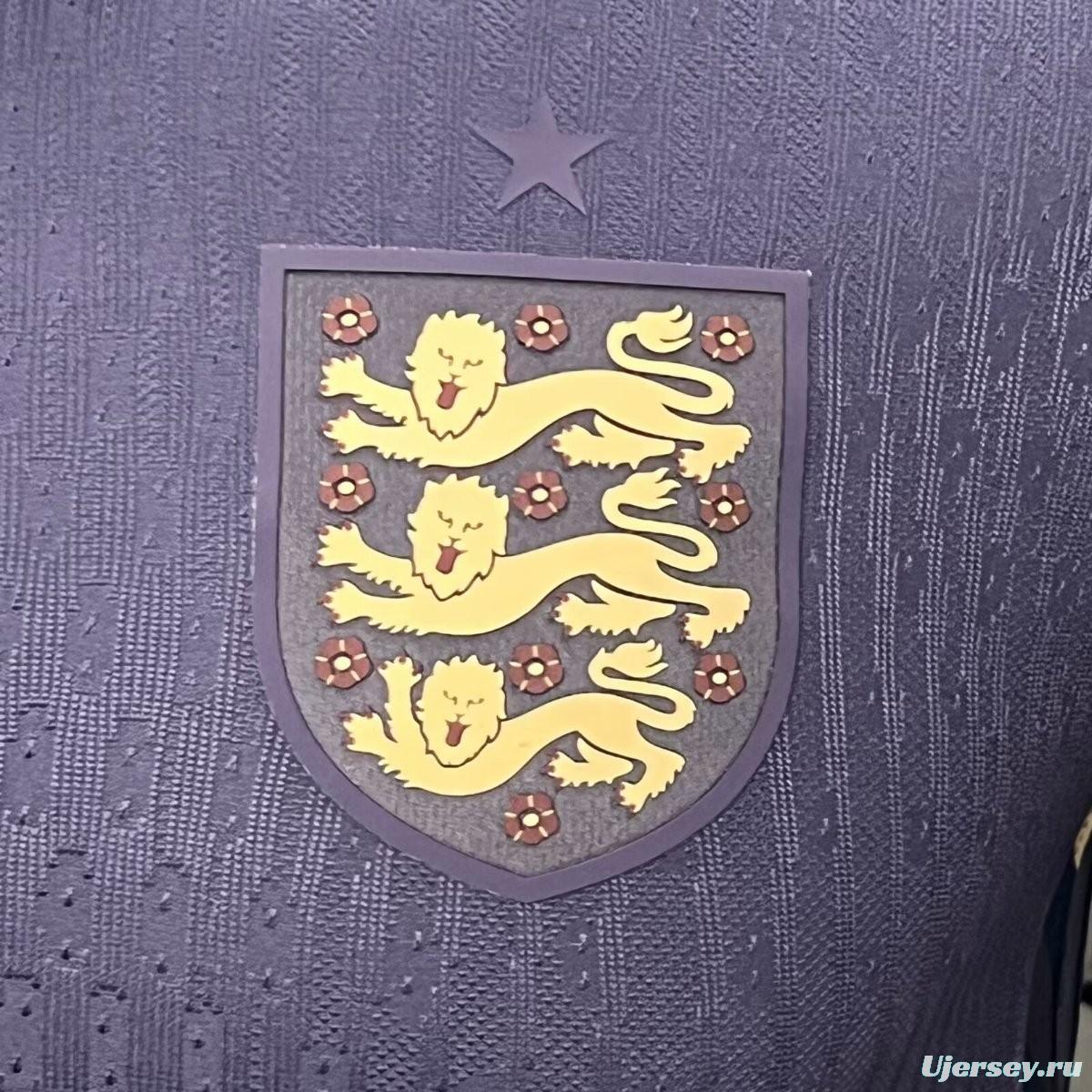 Player Version 2024 England Away Long Sleeve Jersey