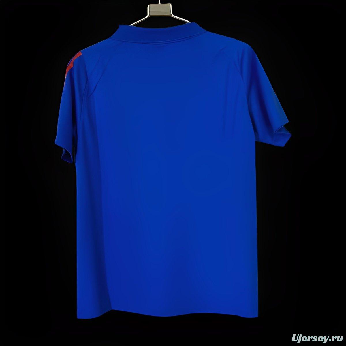 2024 Italy Home POLO Blue Jersey