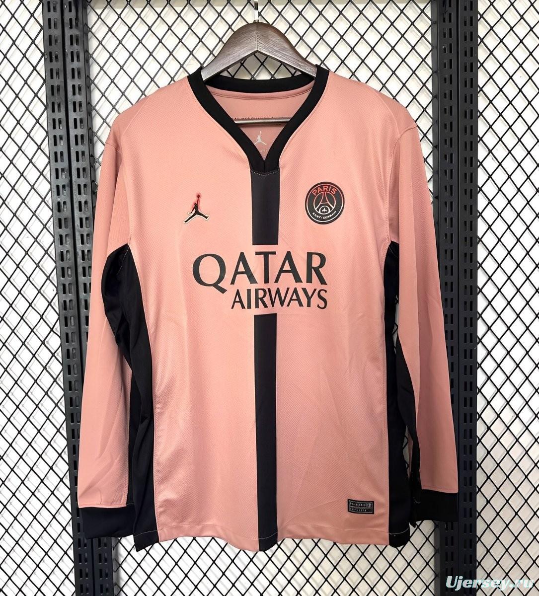 24/25 PSG Third Pink Long Sleeve Jersey