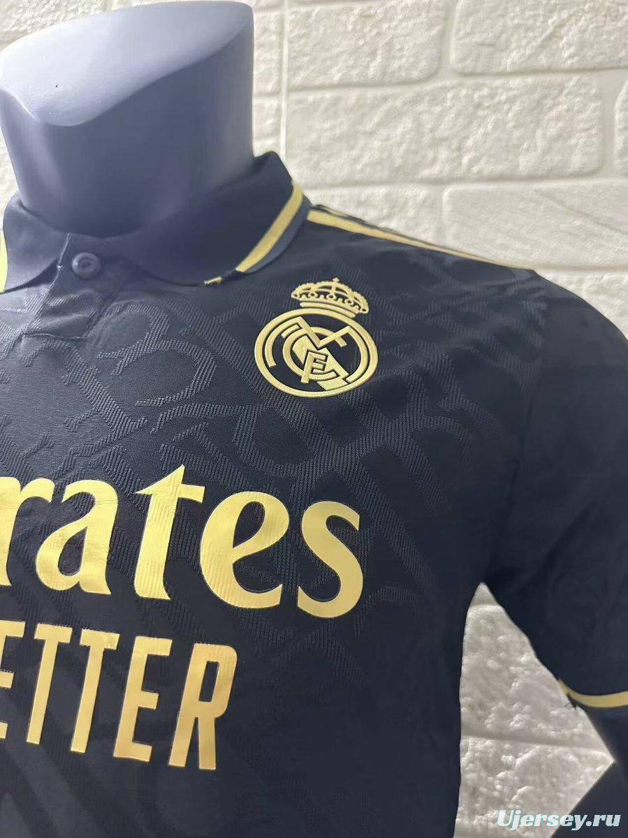 Player Version 24/25 Real Madrid Black Special Pre-Match Jersey