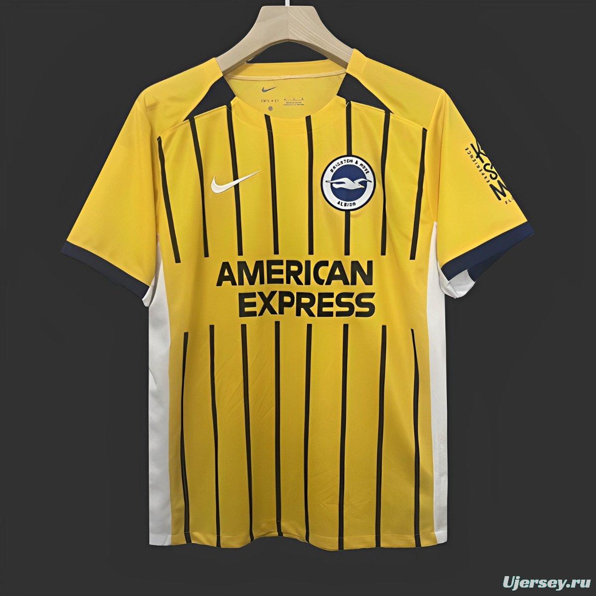 24/25 Brighton Hove Albion Away Yellow Jersey