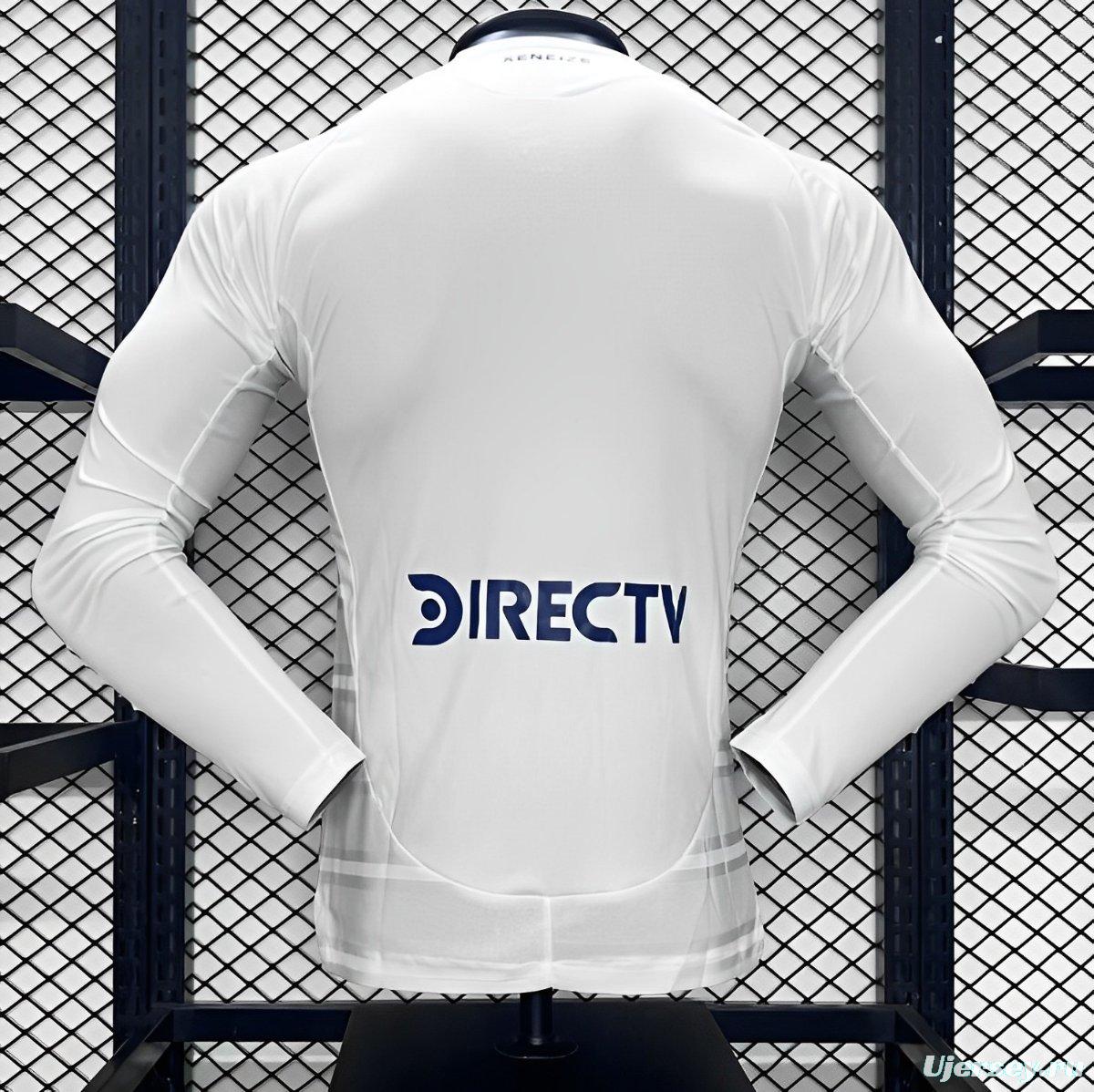 Player Version 24/25 Boca Juniors Away White Long Sleeve Jersey