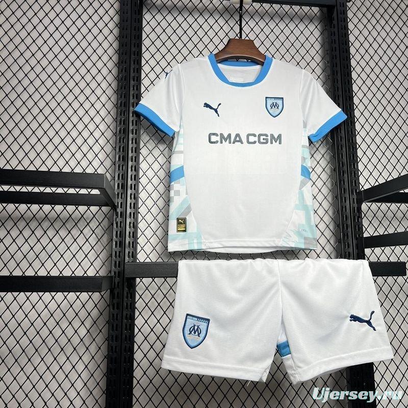 24/25 Kids Olympique Marseille Home Jersey