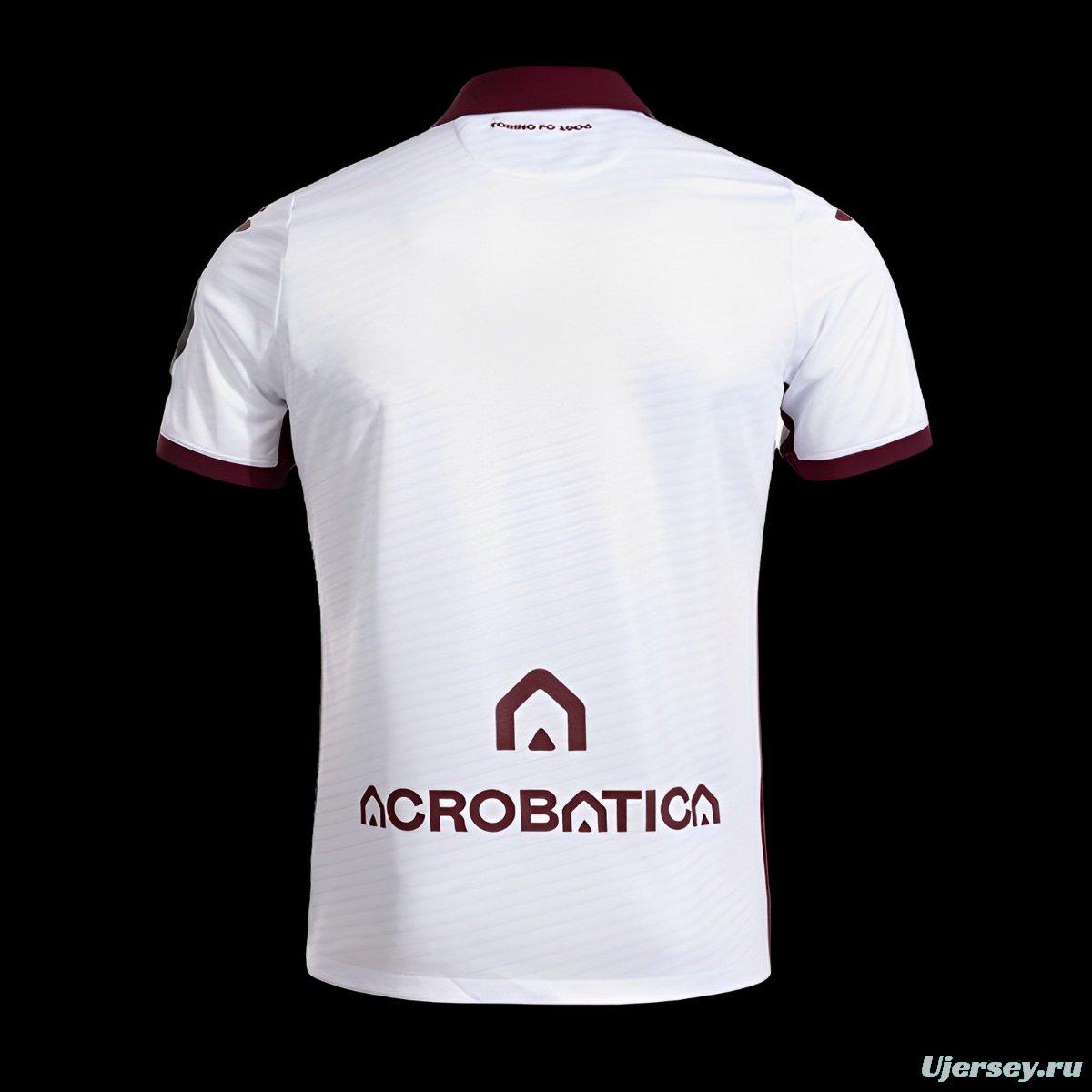 24/25 Torino Away White Jersey